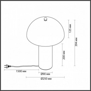 Настольная лампа декоративная Odeon Light Rufina 7088/2T в Асбесте - asbest.ok-mebel.com | фото 4