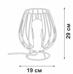Настольная лампа декоративная Vitaluce V4296 V4296-0/1L в Асбесте - asbest.ok-mebel.com | фото 3