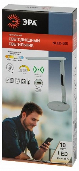 Настольная лампа офисная Эра  NLED-505-10W-W в Асбесте - asbest.ok-mebel.com | фото 5