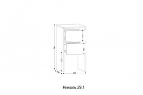 НИКОЛЬ 25 Шкаф 5-ти створчатый в Асбесте - asbest.ok-mebel.com | фото 7