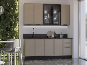 НИКОЛЬ Кухонный гарнитур 2000/900 (Холст Латте) в Асбесте - asbest.ok-mebel.com | фото