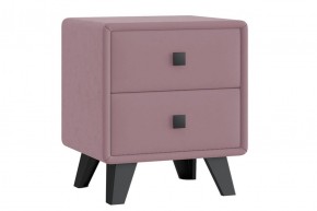 НИКОЛЬ Тумба узкая 2 ящика (розовый) в Асбесте - asbest.ok-mebel.com | фото