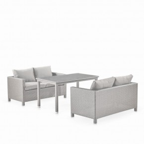 Обеденный комплект плетеной мебели с диванами T256C/S59C-W85 Latte в Асбесте - asbest.ok-mebel.com | фото