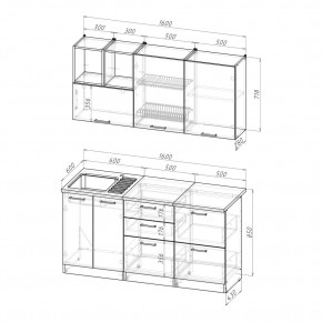 ОЛЬГА Кухонный гарнитур Стандарт 4 (1600 мм) в Асбесте - asbest.ok-mebel.com | фото 2