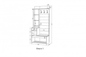 ОЛЬГА Прихожая (модульная) в Асбесте - asbest.ok-mebel.com | фото 3