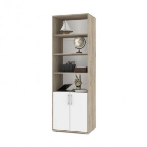 ОЛИВИЯ О21 Шкаф-стеллаж (дуб серый/белый) в Асбесте - asbest.ok-mebel.com | фото