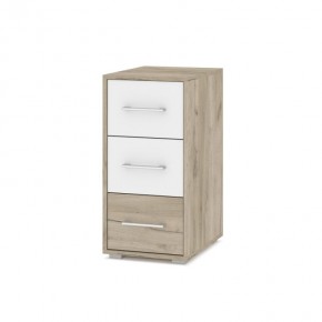 ОЛИВИЯ О62 Комод-тумба (дуб серый/белый) в Асбесте - asbest.ok-mebel.com | фото