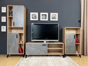 ОСКАР TRIO Гостиная (дуб золотой/каспий темный) в Асбесте - asbest.ok-mebel.com | фото 2