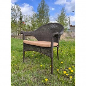Плетеное кресло LV-140B-Brown с подушкой в комплекте в Асбесте - asbest.ok-mebel.com | фото 1