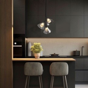 Подвесная люстра Eurosvet Enigma 70161/3 черный в Асбесте - asbest.ok-mebel.com | фото 3