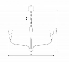 Подвесная люстра Eurosvet Rhyton 60167/6 латунь в Асбесте - asbest.ok-mebel.com | фото 5