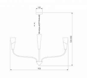 Подвесная люстра Eurosvet Rhyton 60167/8 латунь в Асбесте - asbest.ok-mebel.com | фото 6