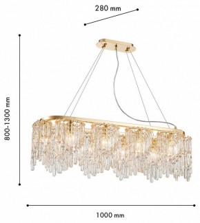 Подвесная люстра Favourite Diadem 4724-10P в Асбесте - asbest.ok-mebel.com | фото 3