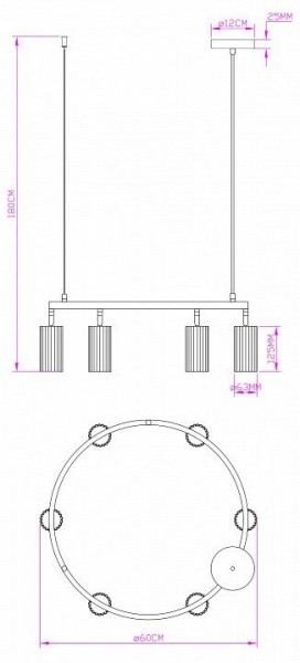 Подвесная люстра Moderli Cora V11604-6P в Асбесте - asbest.ok-mebel.com | фото 6