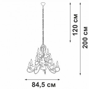 Подвесная люстра Vitaluce V1859 V1859-1/16 в Асбесте - asbest.ok-mebel.com | фото 4