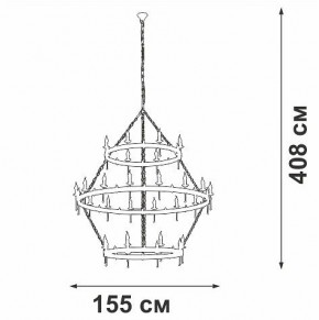 Подвесная люстра Vitaluce V1872 V1872-7/16+8+8 в Асбесте - asbest.ok-mebel.com | фото 3