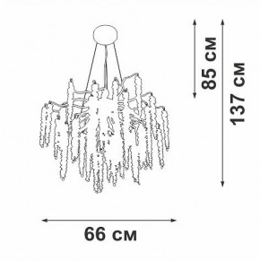 Подвесная люстра Vitaluce V2855 V2855-9/7S в Асбесте - asbest.ok-mebel.com | фото 5