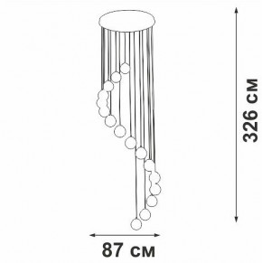 Подвесная люстра Vitaluce V2893 V2893-9/16S в Асбесте - asbest.ok-mebel.com | фото 4