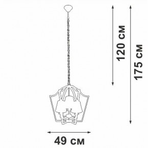 Подвесная люстра Vitaluce V4991 V4991-8/3 в Асбесте - asbest.ok-mebel.com | фото 3