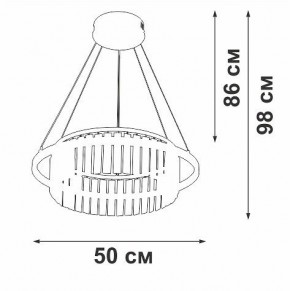 Подвесная люстра Vitaluce V54010 V54010-0/1S в Асбесте - asbest.ok-mebel.com | фото 6