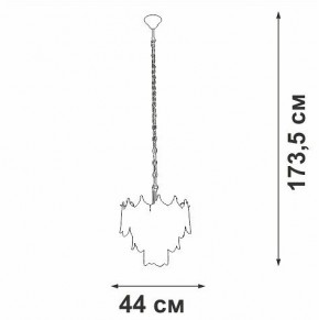 Подвесная люстра Vitaluce V5813 V5813-8/5 в Асбесте - asbest.ok-mebel.com | фото 3