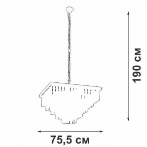 Подвесная люстра Vitaluce V5818 V5818-8/13 в Асбесте - asbest.ok-mebel.com | фото 5