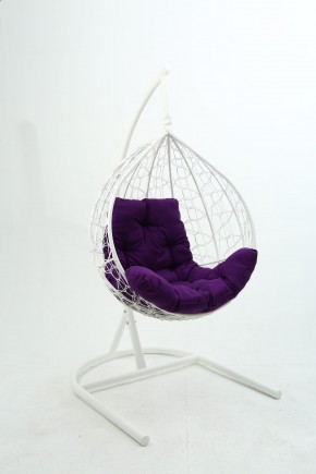 Подвесное кресло Бароло (белый/фиолетовый) в Асбесте - asbest.ok-mebel.com | фото