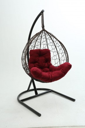 Подвесное кресло Бароло (коричневый/бордо) в Асбесте - asbest.ok-mebel.com | фото