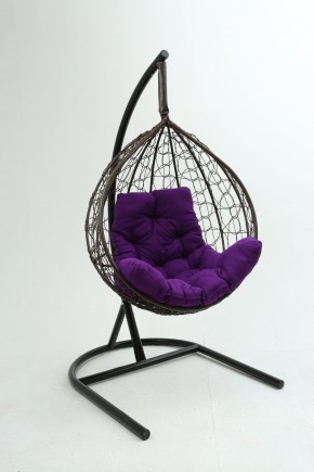 Подвесное кресло Бароло (коричневый/фиолетовый) в Асбесте - asbest.ok-mebel.com | фото