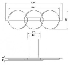 Подвесной светильник Arte Lamp Fluido A3913SP-24BK в Асбесте - asbest.ok-mebel.com | фото 3