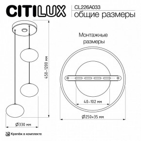 Подвесной светильник Citilux Atman Smart CL226A033 в Асбесте - asbest.ok-mebel.com | фото 10