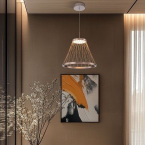 Подвесной светильник Eurosvet Cesta 40016/1 LED коричневый в Асбесте - asbest.ok-mebel.com | фото 4