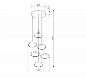 Подвесной светильник Eurosvet Crespella 90034/6 золото в Асбесте - asbest.ok-mebel.com | фото 5
