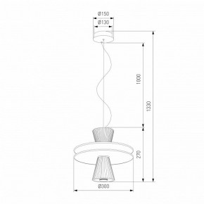 Подвесной светильник Eurosvet Titania 40028/1 LED белый в Асбесте - asbest.ok-mebel.com | фото 4