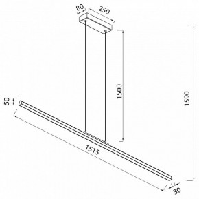 Подвесной светильник Mantra Lineal 8959 в Асбесте - asbest.ok-mebel.com | фото 3