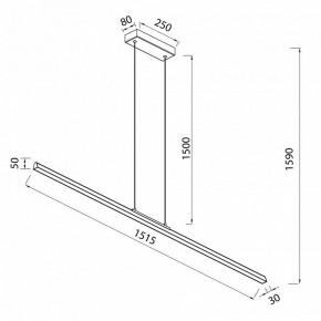 Подвесной светильник Mantra Lineal 8961 в Асбесте - asbest.ok-mebel.com | фото 3