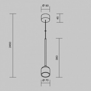 Подвесной светильник Maytoni Apex O491PL-L8W3K в Асбесте - asbest.ok-mebel.com | фото 8