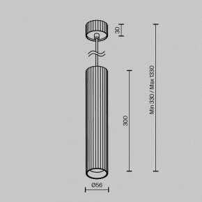 Подвесной светильник Maytoni Calipso P106PL-01-GU10-B в Асбесте - asbest.ok-mebel.com | фото 7