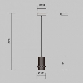 Подвесной светильник Maytoni Pilastro MOD430PL-L5W3K в Асбесте - asbest.ok-mebel.com | фото 5