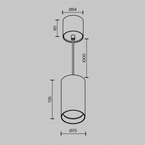 Подвесной светильник Maytoni Vol P100PL-20W3K-BS в Асбесте - asbest.ok-mebel.com | фото 7