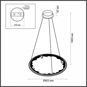 Подвесной светильник Odeon Light Cayon 7001/55L в Асбесте - asbest.ok-mebel.com | фото 4