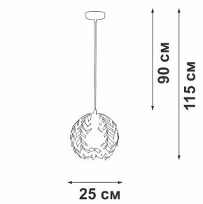 Подвесной светильник Vitaluce V1869 V1869-0/1S в Асбесте - asbest.ok-mebel.com | фото 6