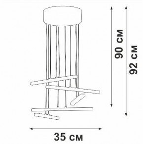 Подвесной светильник Vitaluce V3046 V3046-0/5S в Асбесте - asbest.ok-mebel.com | фото 5
