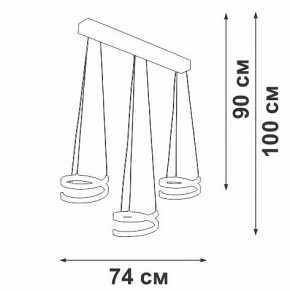 Подвесной светильник Vitaluce V3047 V3047-1/3S в Асбесте - asbest.ok-mebel.com | фото 4