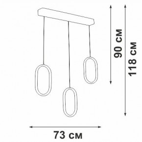Подвесной светильник Vitaluce V3049 V3049-0/3S в Асбесте - asbest.ok-mebel.com | фото 4