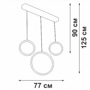 Подвесной светильник Vitaluce V3050 V3050-0/3S в Асбесте - asbest.ok-mebel.com | фото 5