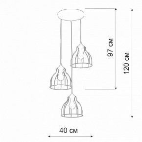 Подвесной светильник Vitaluce V3102 V3102-1/3S в Асбесте - asbest.ok-mebel.com | фото 2