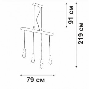 Подвесной светильник Vitaluce V47160 V47160-1/4S в Асбесте - asbest.ok-mebel.com | фото 5