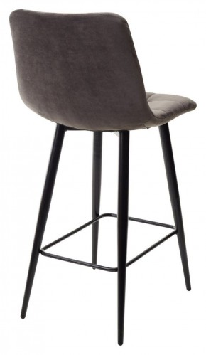 Полубарный стул CHILLI-QB графит #14, велюр / черный каркас (H=66cm) М-City в Асбесте - asbest.ok-mebel.com | фото 4