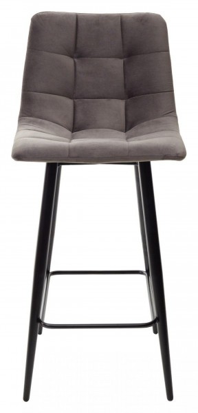 Полубарный стул CHILLI-QB графит #14, велюр / черный каркас (H=66cm) М-City в Асбесте - asbest.ok-mebel.com | фото 5